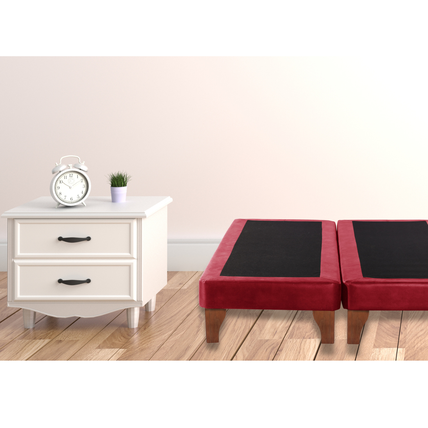 BASE DIVIDIDA CAMA EUROPEA SUPER KING 200X200 CM BURDEO FELPA - 5