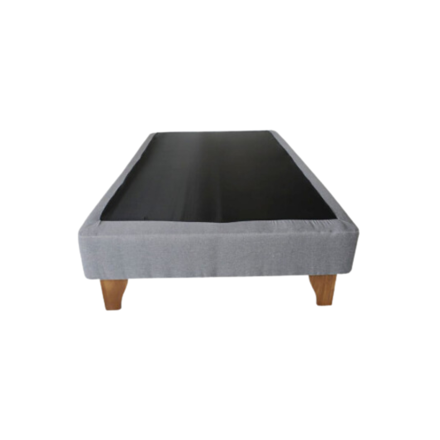 BASE ELEGANTE CAMA EUROPEA 1.5 PLAZAS 105X190 CM GRIS CLARO FELPA - 2