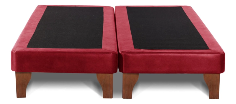 BASE CAMA EUROPEA IMPORTCLICK DIVIDIDA KING 200X180 CM BURDEO FELPA - 2