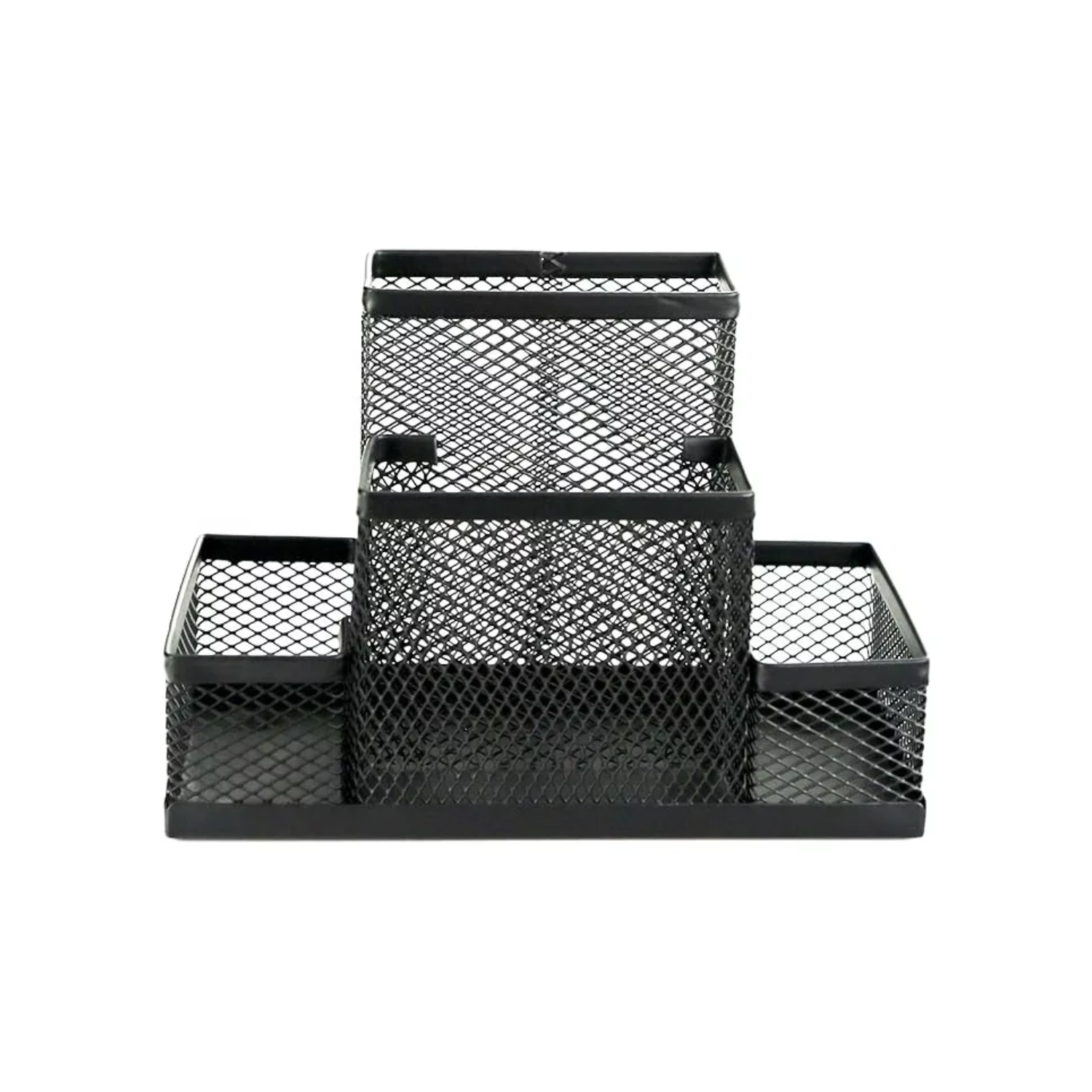 ORGANIZADOR IMPORTCLICK CANASTO LÁPICES METAL ESCRITORIO 10.5X15X11 CM ALUMINIO - 3
