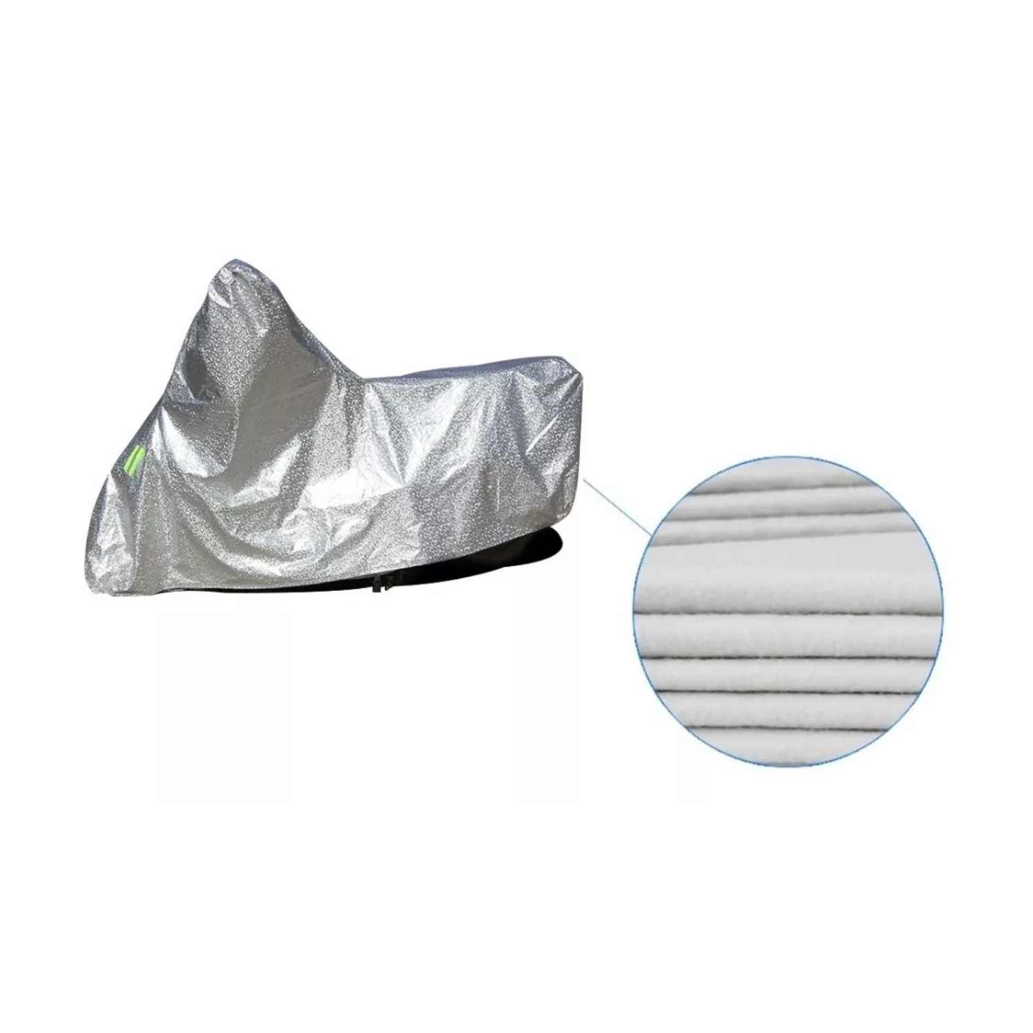 FUNDA CARPA CUBRE MOTO IMPERMEABLE UV VINILO + ALGODÓN - 1