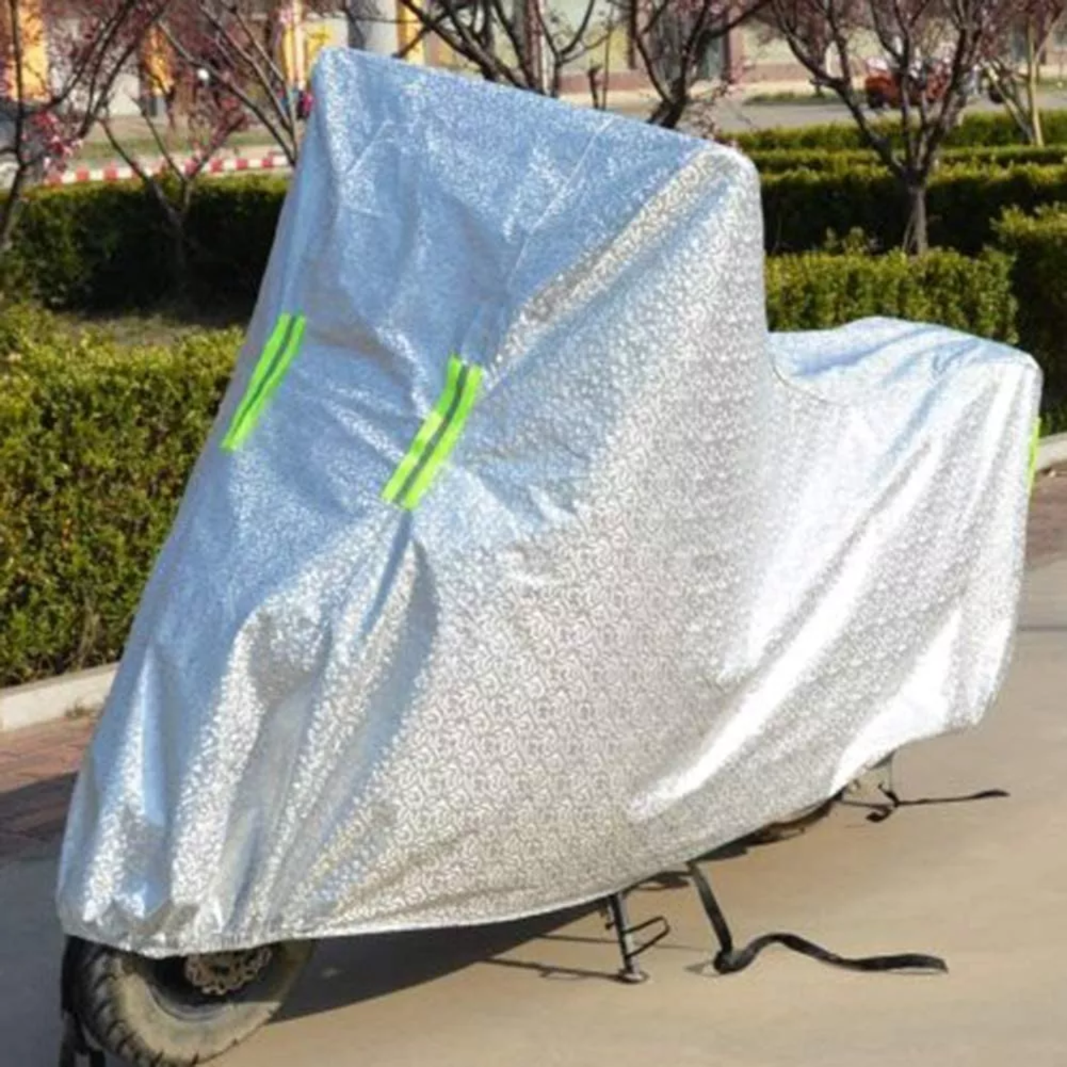 FUNDA CARPA CUBRE MOTO IMPERMEABLE UV VINILO + ALGODÓN - 5