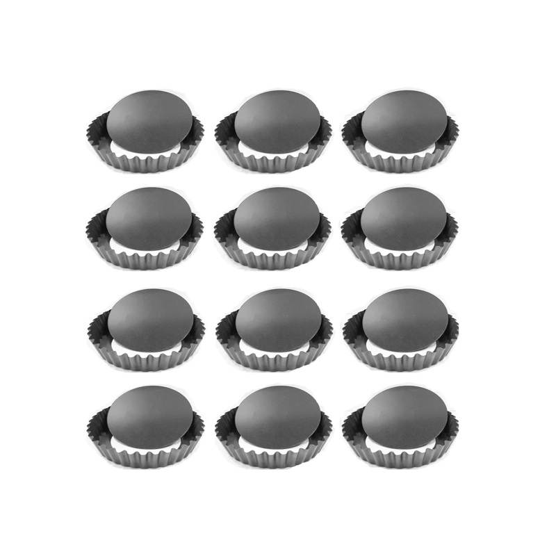 PACK 12 MOLDES DESMONTABLE INDIVIDUAL REPOSTERÍA ANTIADHERENTE 10,5 CM - 1