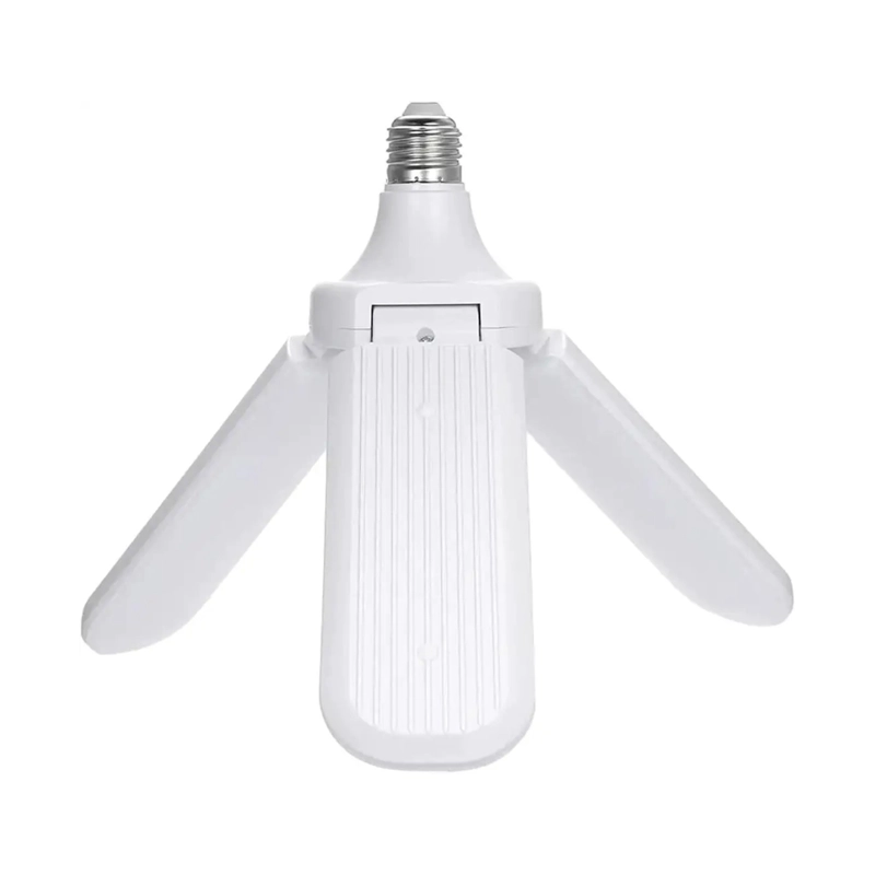 PACK 3 AMPOLLETA LED 45 WATT ANGULO AJUSTABLE 3 ASPAS LUZ FRÍA BLANCO - 2