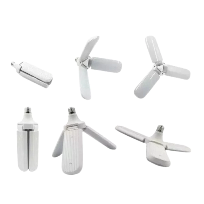PACK 3 AMPOLLETA LED 45 WATT ANGULO AJUSTABLE 3 ASPAS LUZ FRÍA BLANCO - 6