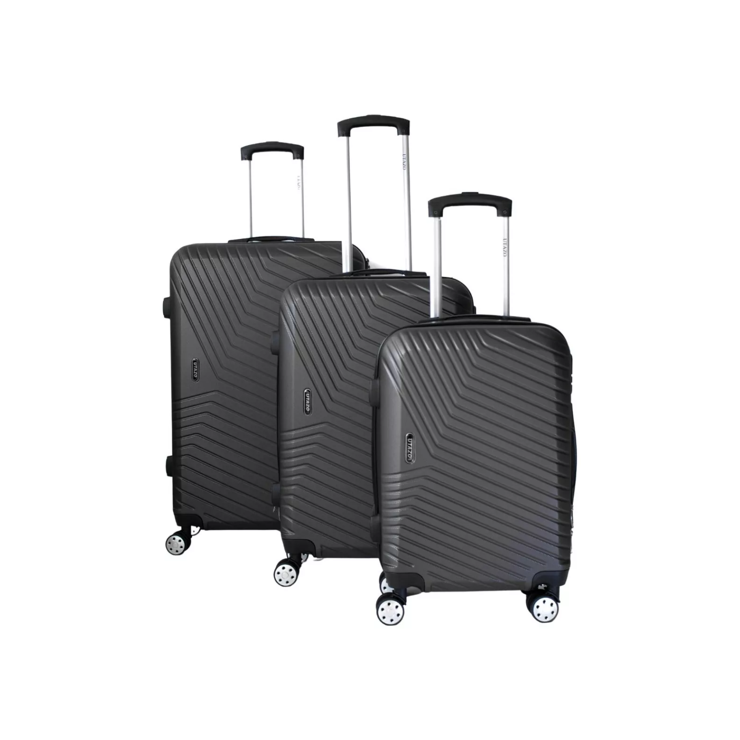 SET 3 MALETAS EQUIPAJE CABINA RUEDAS DIFERENTES TAMAÑOS NEGRO - 1