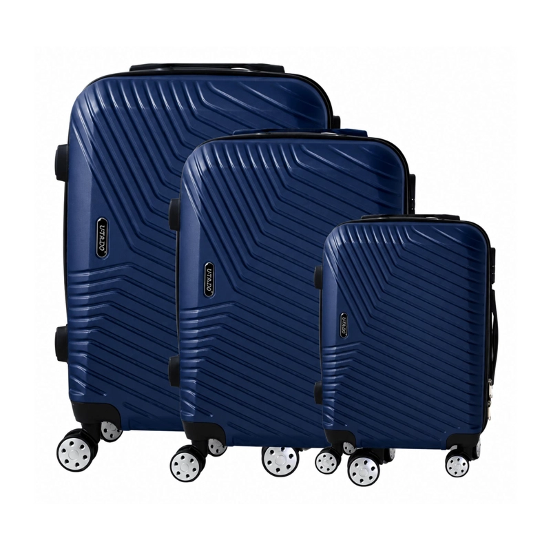 SET 3 MALETAS EQUIPAJE CABINA RUEDAS - AZUL - 2