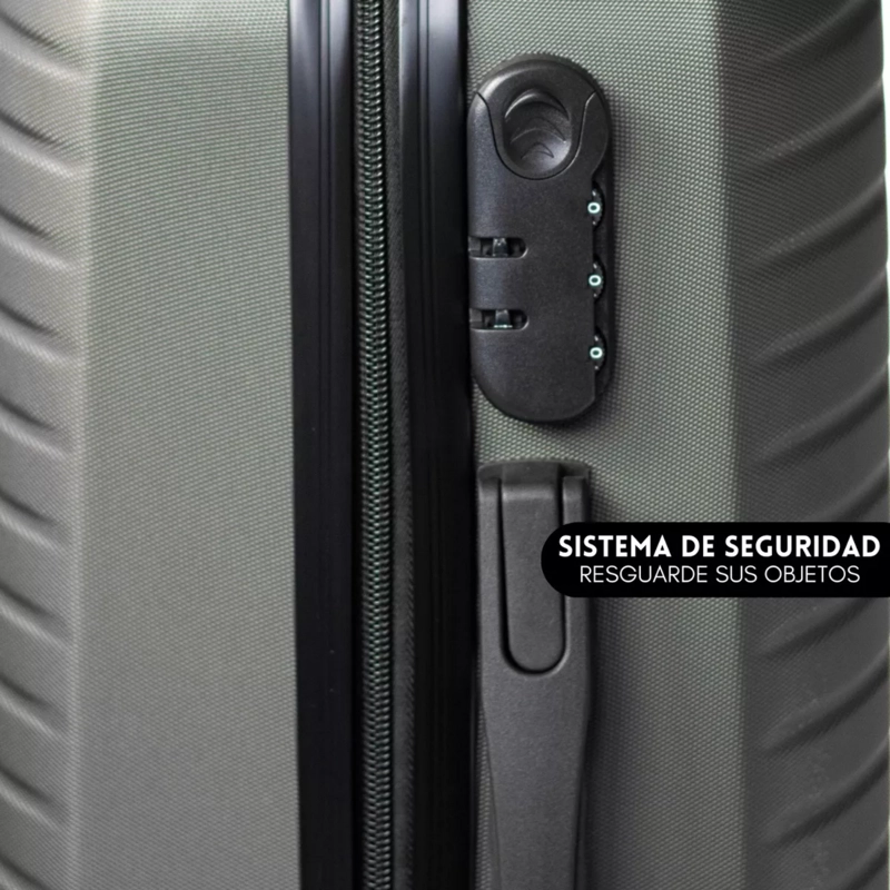 SET 3 MALETAS EQUIPAJE CABINA RUEDAS - AZUL - 5