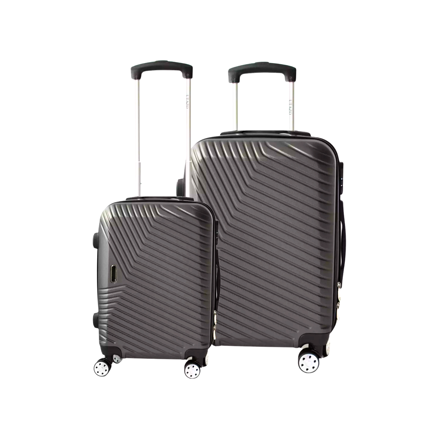 SET 3 MALETAS EQUIPAJE CABINA RUEDAS DIFERENTES TAMAÑOS GRIS - 3