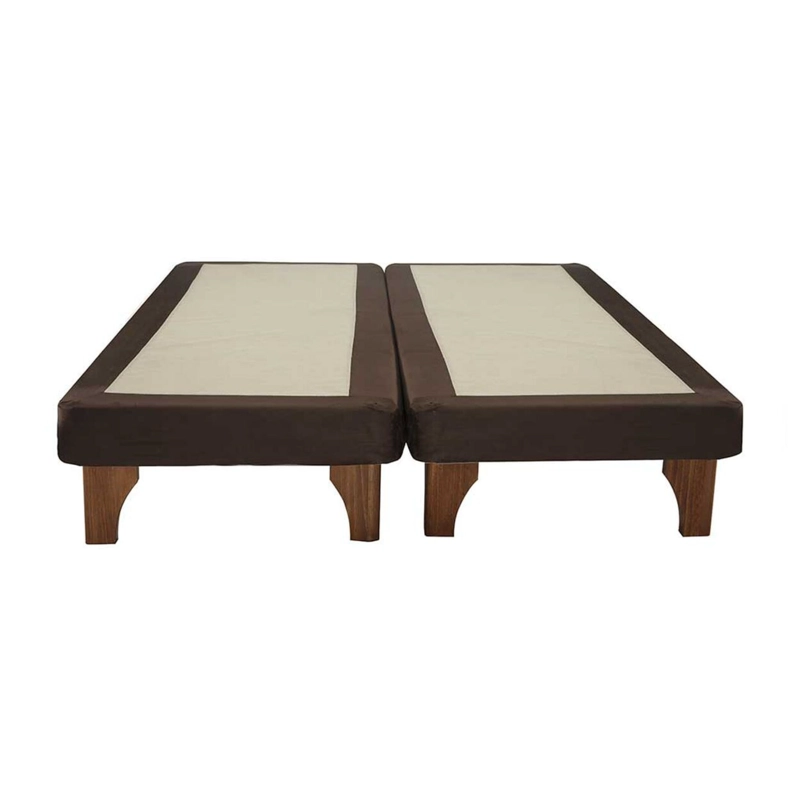 BASE CAMA EUROPEA IMPORTCLICK DIVIDIDA SUPER KING 200X200 CM CHOCOLATE FELPA - 3