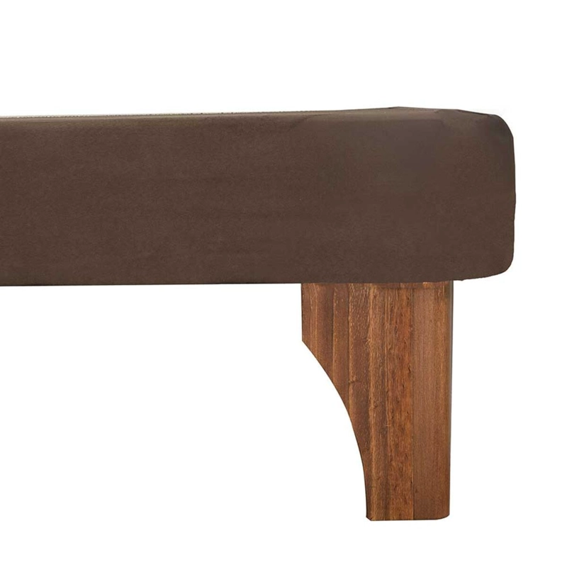 BASE CAMA EUROPEA IMPORTCLICK DIVIDIDA SUPER KING 200X200 CM CHOCOLATE FELPA - 4