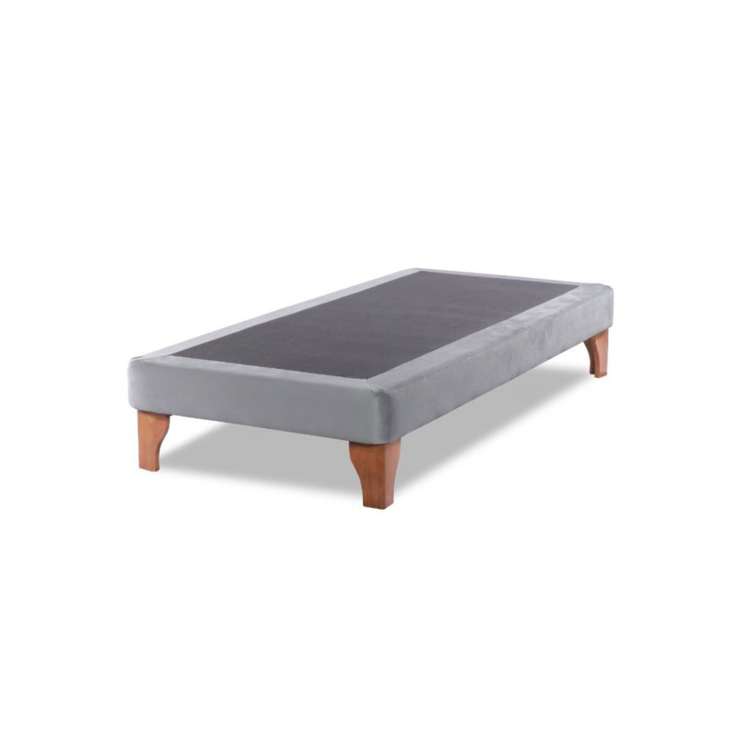 BASE CAMA EUROPEA 1 PLAZA 90X200 CM GRIS CLARO LINO - 1