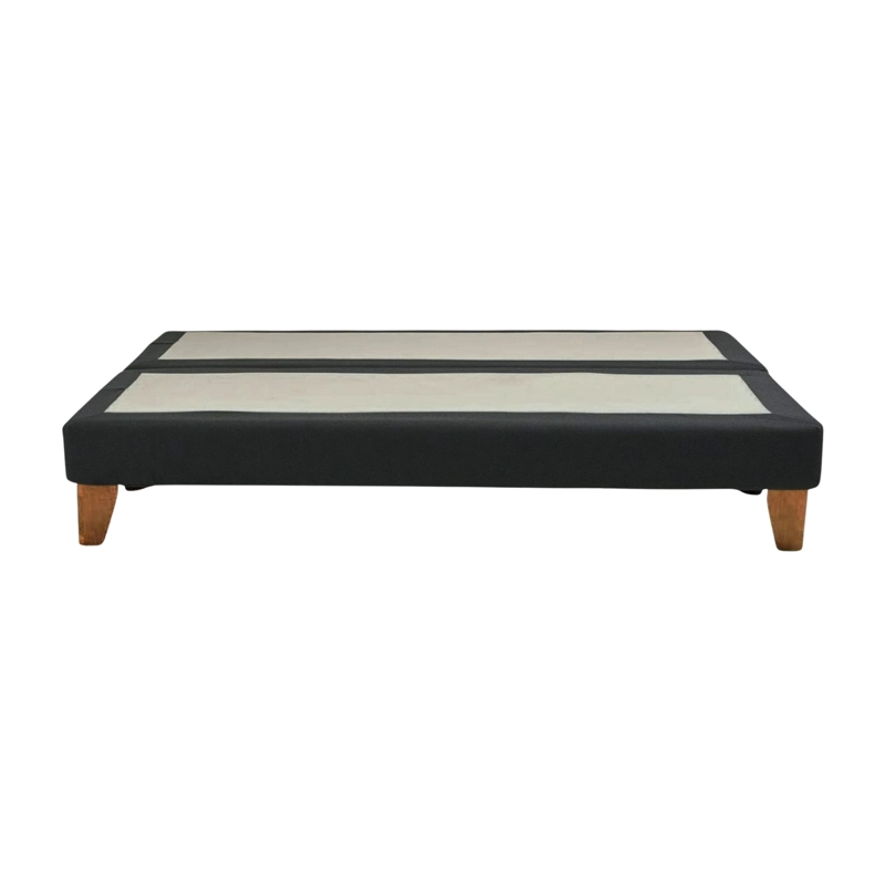 BASE CAMA EUROPEA IMPORTCLICK DIVIDIDA KING 200X180 CM GRIS OSCURO FELPA - 5