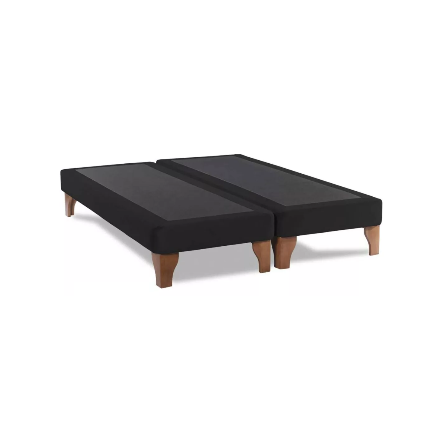 BASE DIVIDIDA CAMA EUROPEA KING 200X180 CM NEGRO FELPA - 3