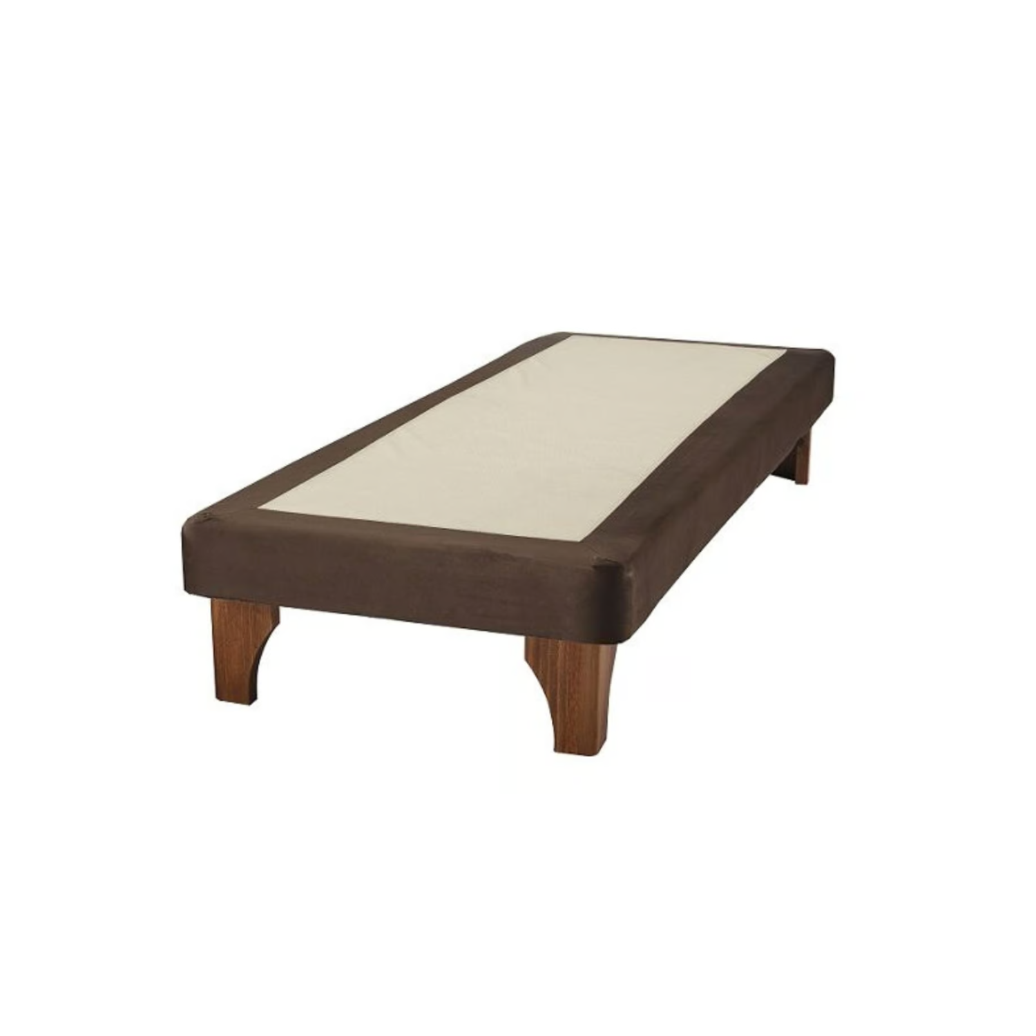 BASE ELEGANTE CAMA EUROPEA 1.5 PLAZA 105X200 CM CHOCOLATE FELPA - 1
