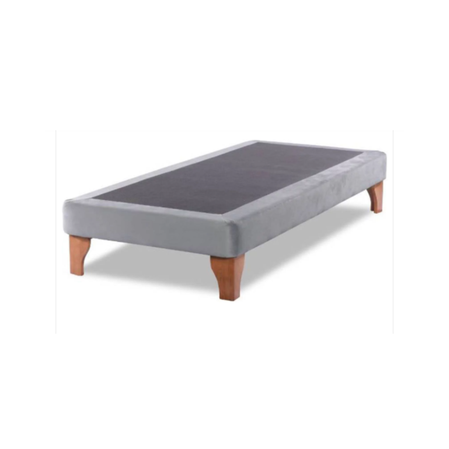 BASE ELEGANTE CAMA EUROPEA 1.5 PLAZA 105X190 CM GRIS CLARO LINO - 1