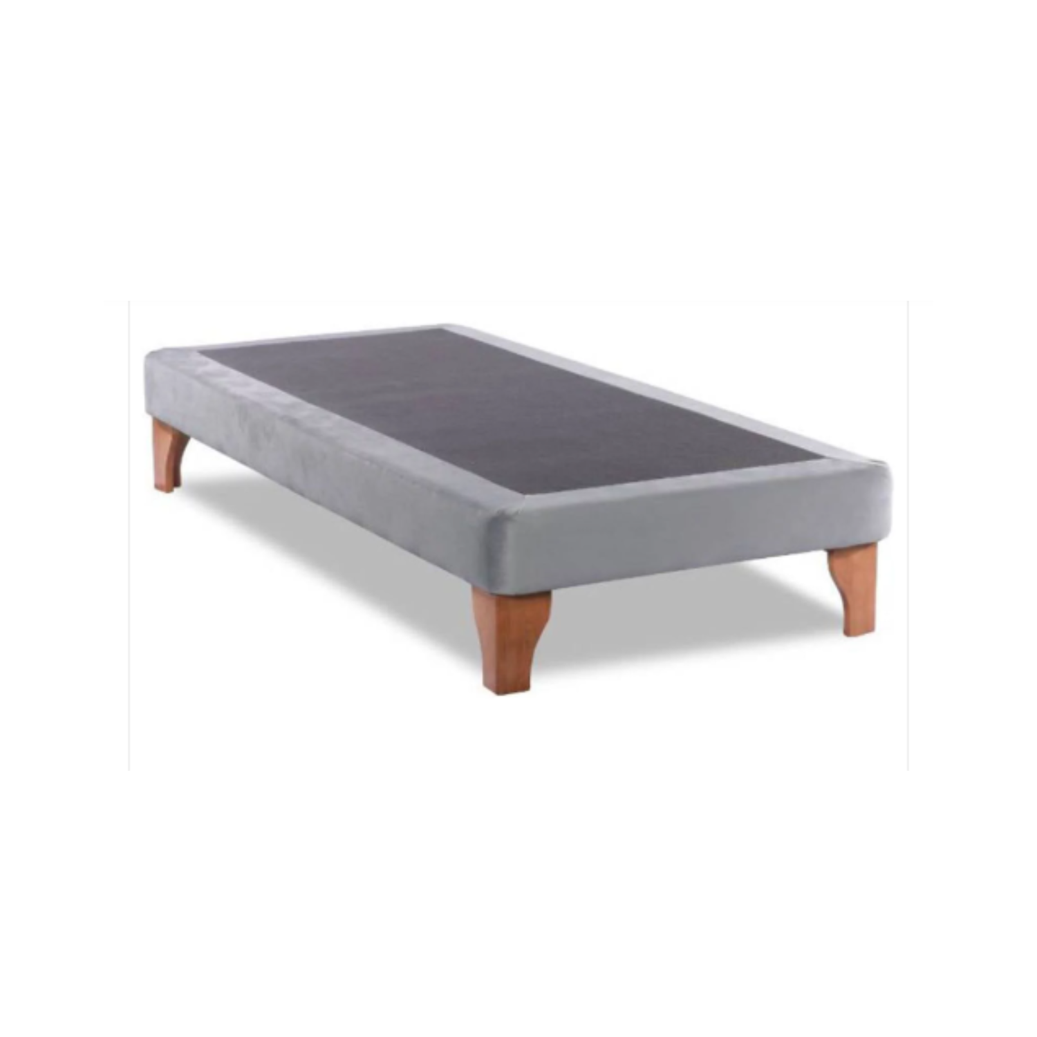 BASE ELEGANTE CAMA EUROPEA 1.5 PLAZA 105X190 CM GRIS CLARO LINO - 3