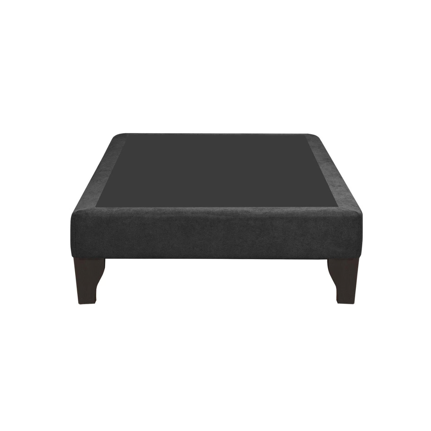 BASE CAMA EUROPEA 1 PLAZA 90X200 CM GRIS OSCURO FELPA - 2