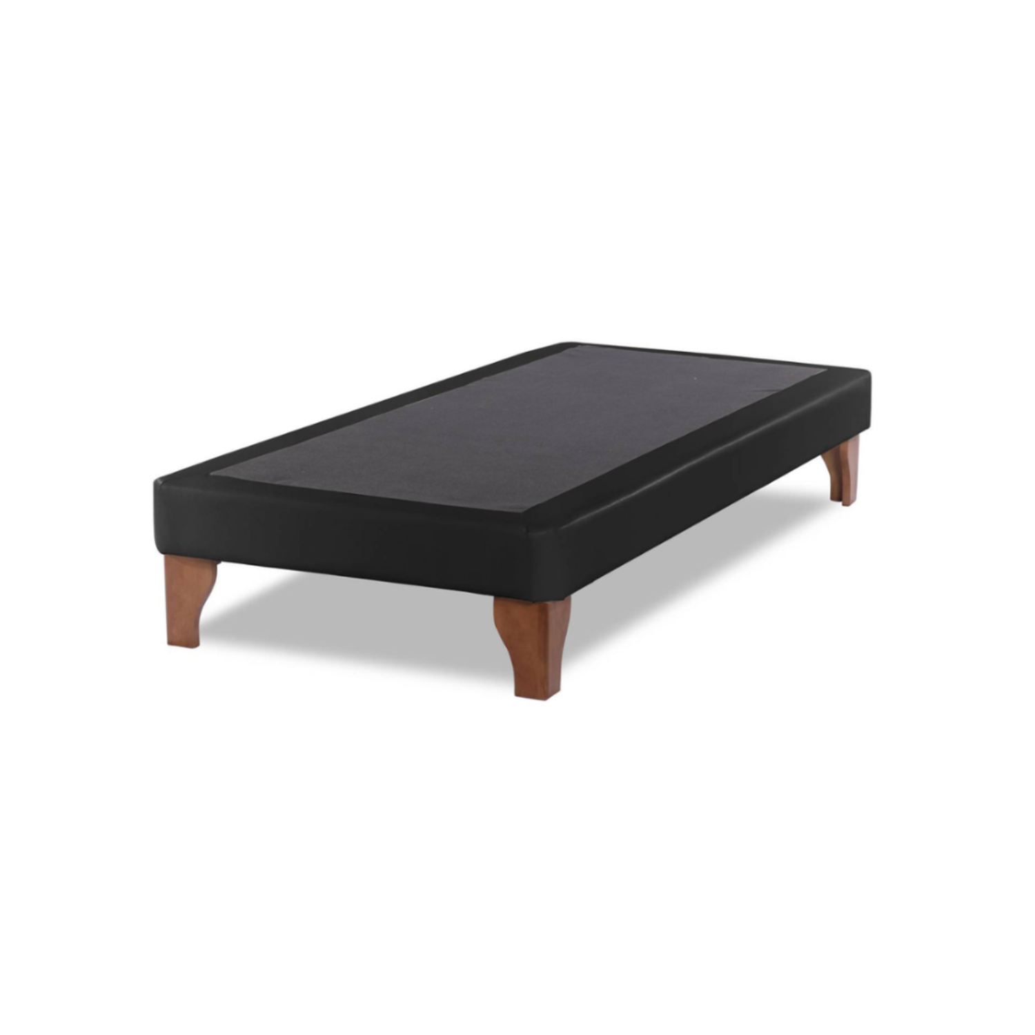 BASE ELEGANTE CAMA EUROPEA 1.5 PLAZA 105X190 CM NEGRO LINO - 1