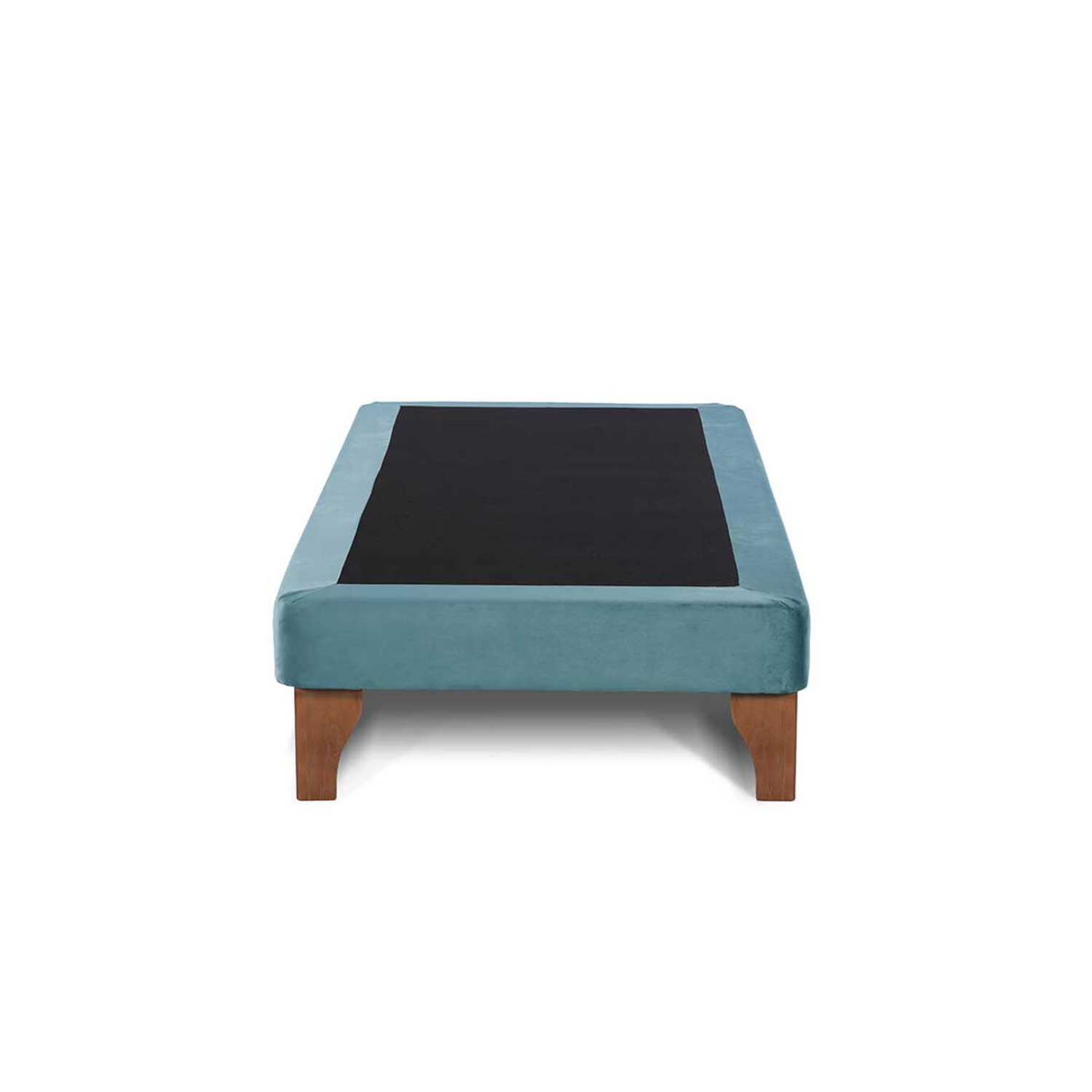 BASE CAMA EUROPEA 1 PLAZA 90X190 CM TURQUESA FELPA - 2