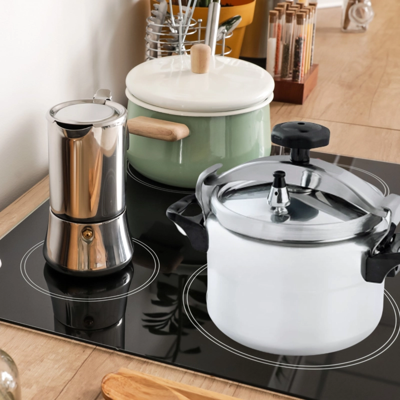 OLLA PRESIÓN ALUMINIO DLX 3 LITROS BLANCO - 5
