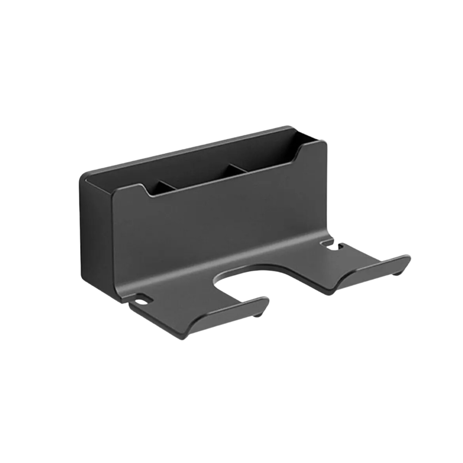 SOPORTE ALMACENAMIENTO SECADOR ALISADOR PELO 12X16X7 CM NEGRO - 1