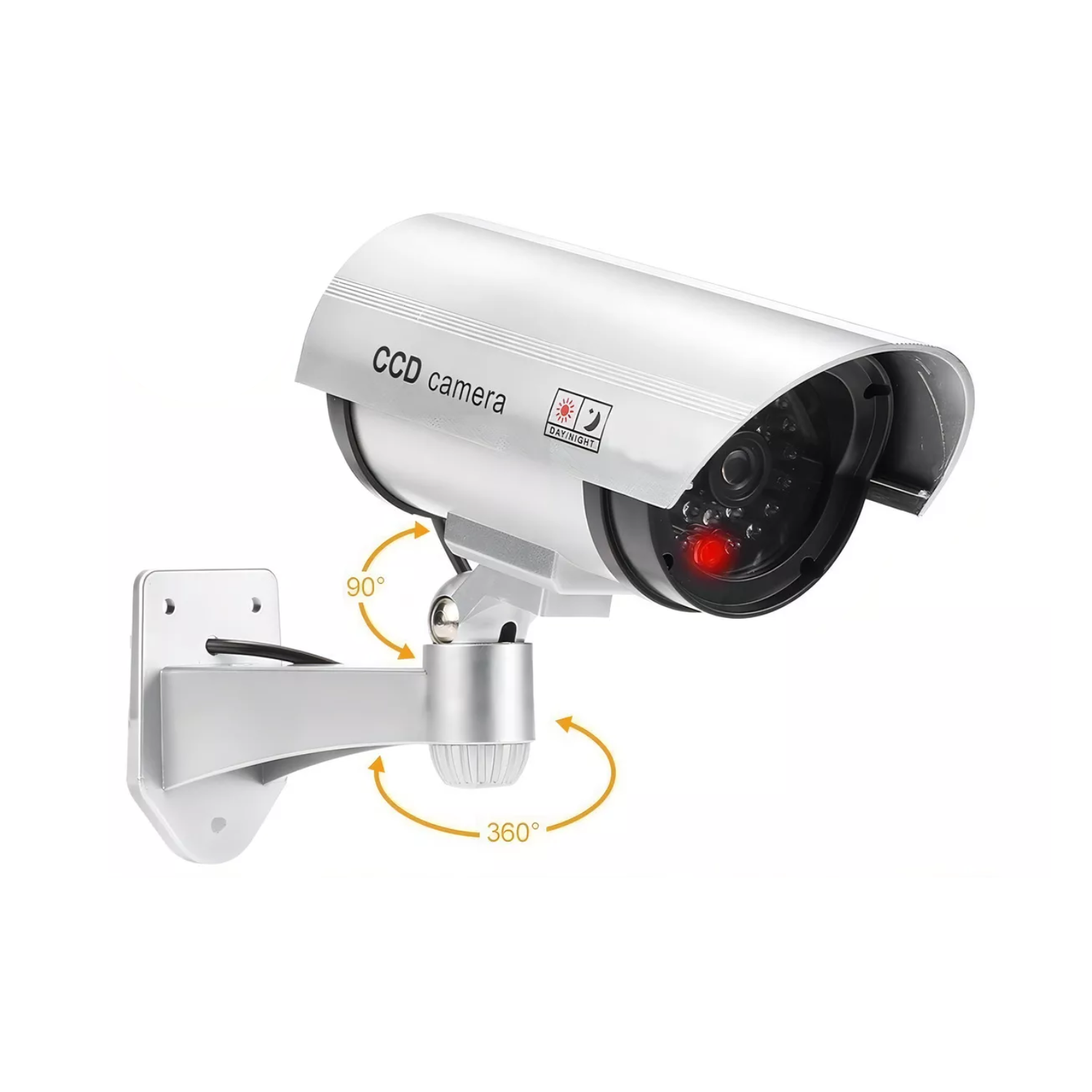 CÁMARA SEGURIDAD IMPORTCLICK FALSA LED GRIS - 2
