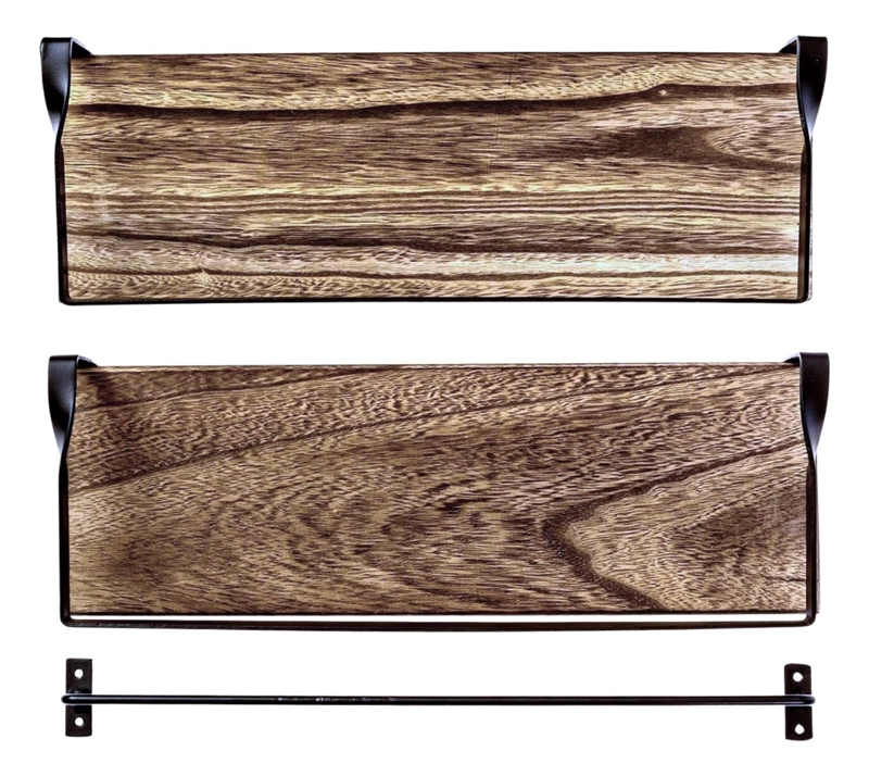 REPISAS FLOTANTES MADERA MODERNAS KIT X2 - 2