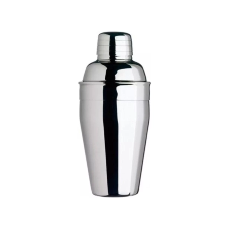 COCTELERA 3 PIEZAS SHAKER ACERO INOXIDABLE 500 ML PLATEADO - 2
