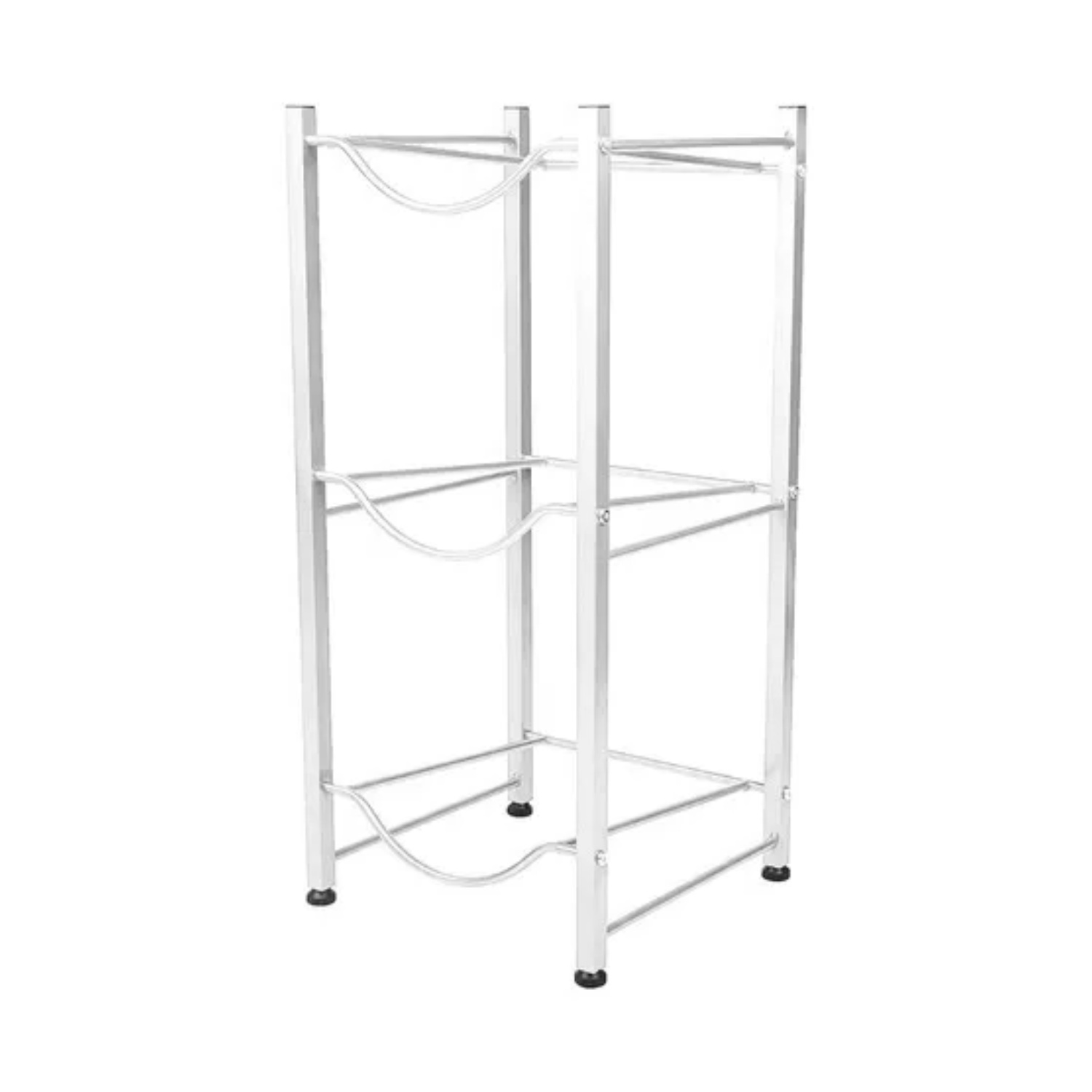 ORGANIZADOR ESTANTE RACK 3 BOTELLONES AGUA 20 L BLANCO - 1