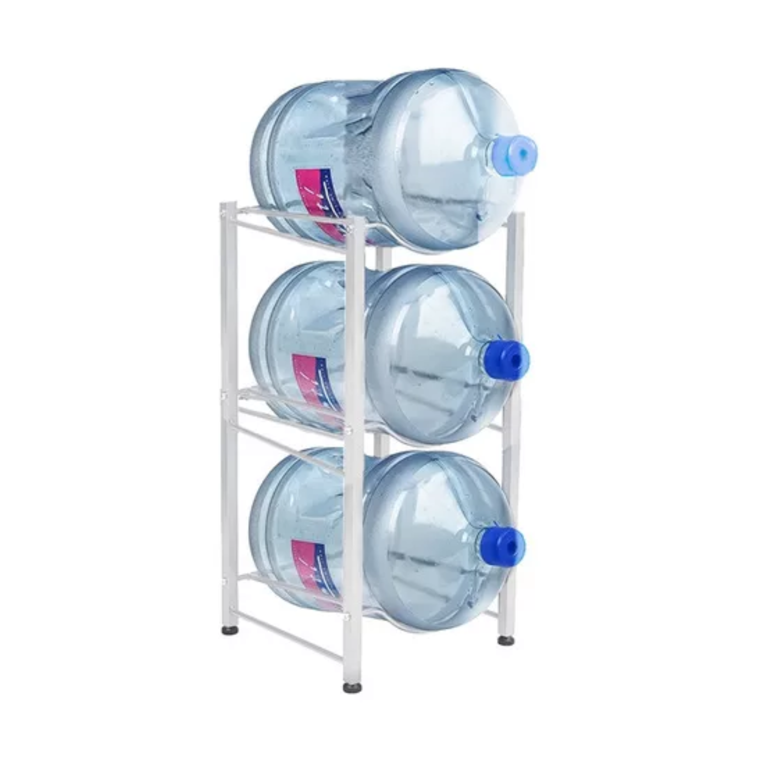 ORGANIZADOR ESTANTE RACK 3 BOTELLONES AGUA 20 L BLANCO - 2