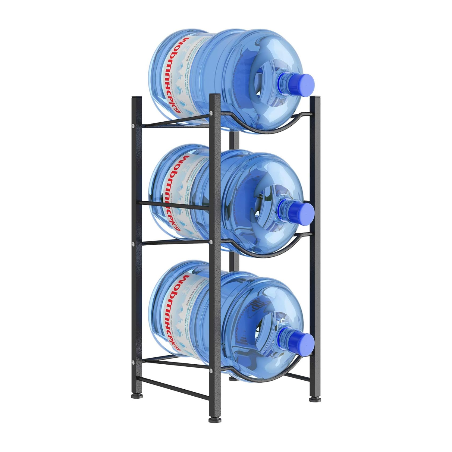 ORGANIZADOR ESTANTE RACK 3 BOTELLONES AGUA 20 L NEGRO - 2