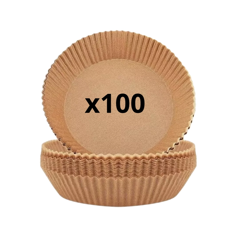 PACK 100 PAPELES CIRCULAR FREIDORA AIR FRYER FORRO ANTIHADERENTE - 1