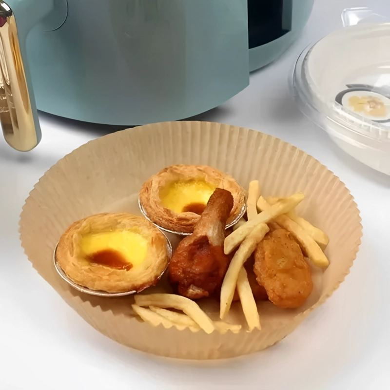 PACK 100 PAPELES CIRCULAR FREIDORA AIR FRYER FORRO ANTIHADERENTE - 4