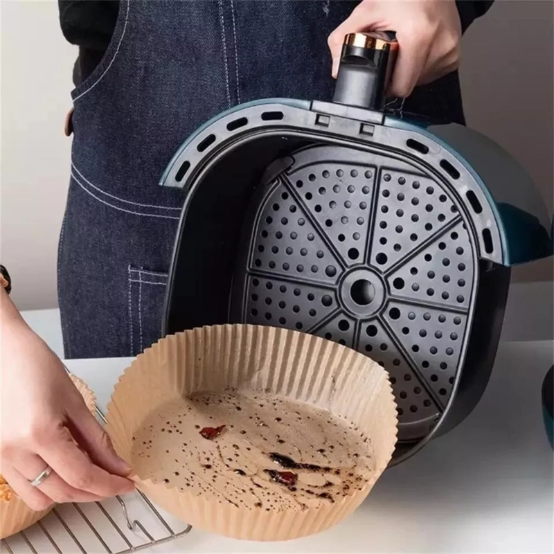 PACK 100 PAPELES CIRCULAR FREIDORA AIR FRYER FORRO ANTIHADERENTE - 5