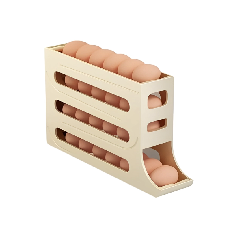 ORGANIZADOR PORTAHUEVOS 4 NIVELES 30 HUEVOS 35,9X7 CM - 1