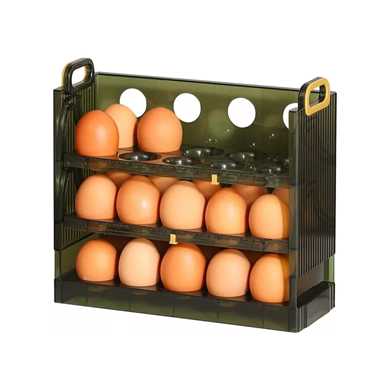 ORGANIZADOR PORTAHUEVOS 3 NIVELES 30 HUEVOS 23X10 CM - 1