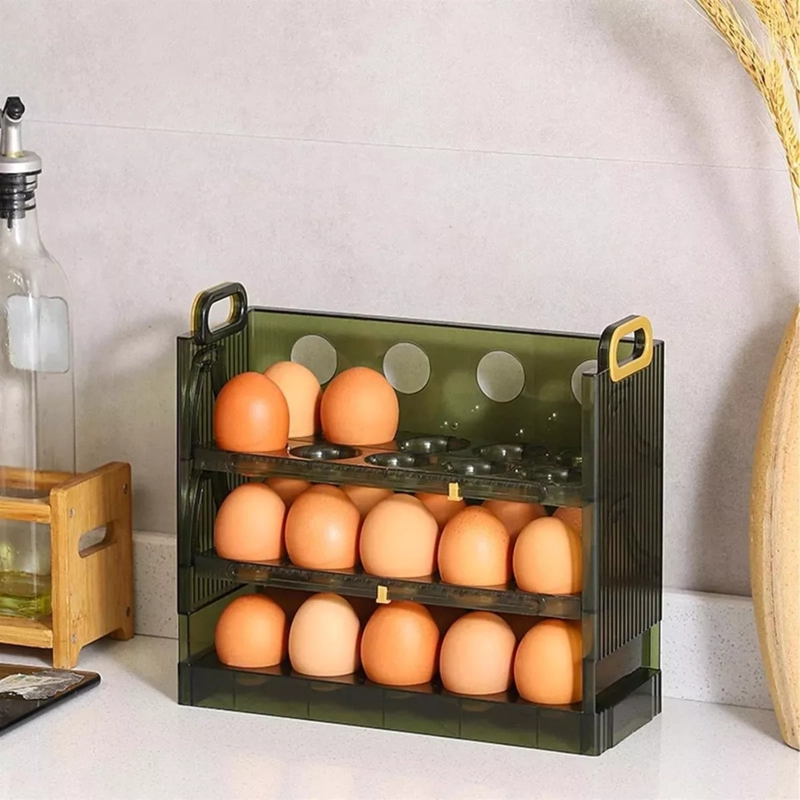 ORGANIZADOR PORTAHUEVOS 3 NIVELES 30 HUEVOS 23X10 CM - 5
