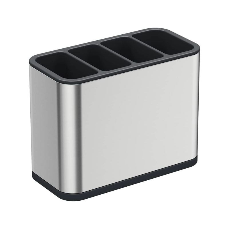 ESCURRIDOR CUBIERTO UTENSILIOS COCINA ACERO INOXIDABLE 4 ESPACIOS - 1