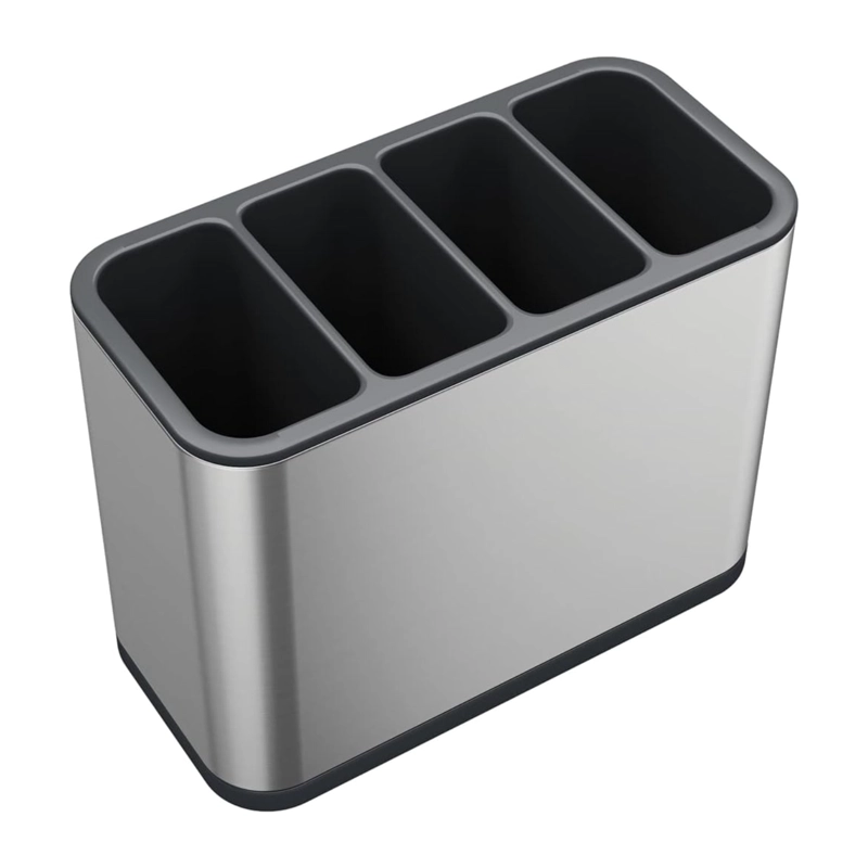 ESCURRIDOR CUBIERTO UTENSILIOS COCINA ACERO INOXIDABLE 4 ESPACIOS - 2