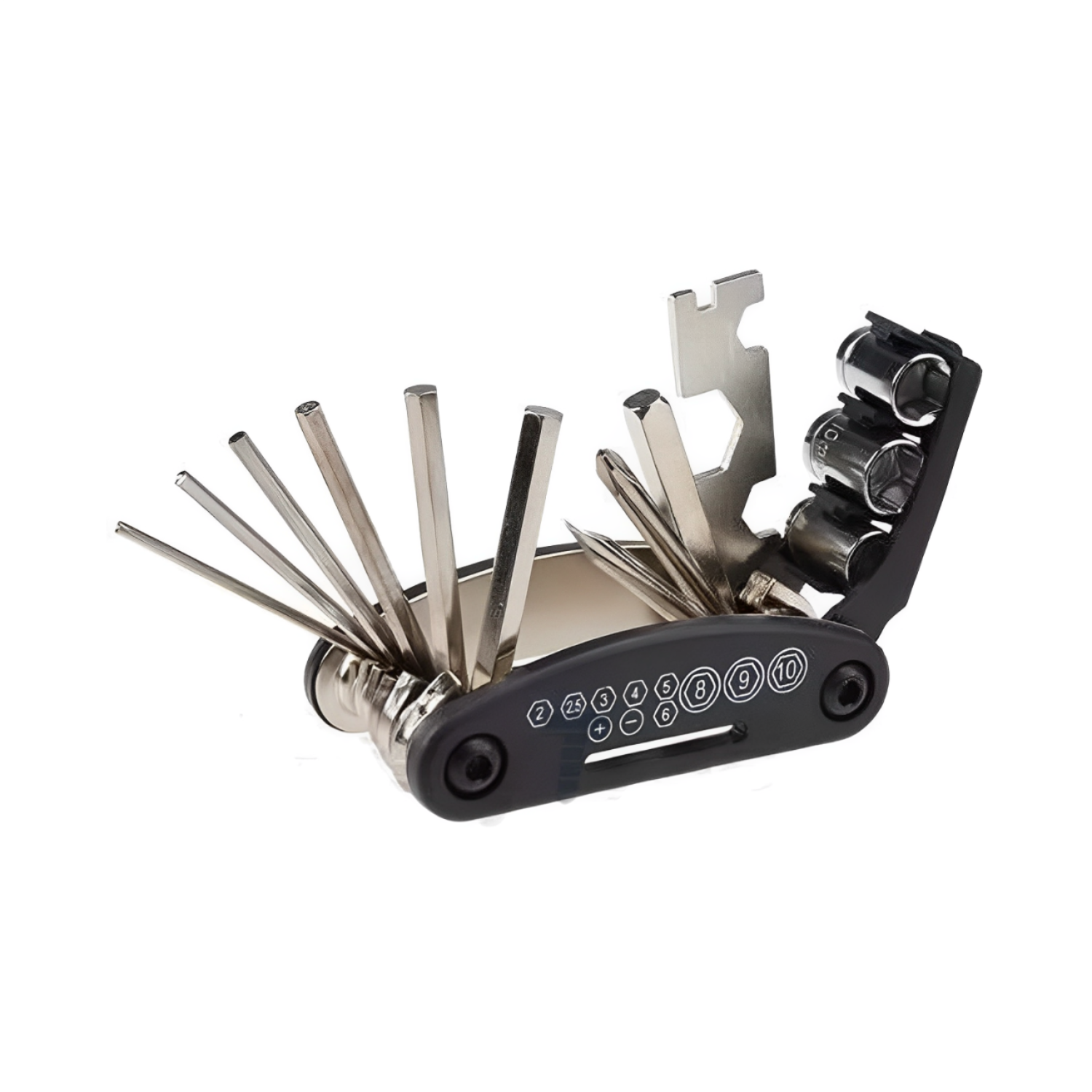 MULTIHERRAMIENTA PORTÁTIL LIVIANA RESISTENTE BICICLETA 15 EN 1 - 1