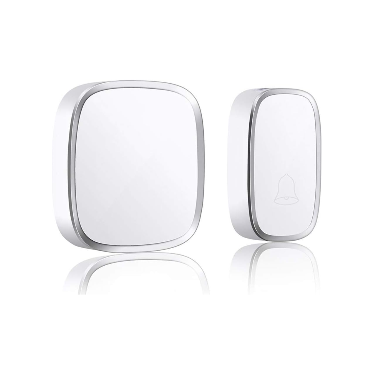 TIMBRE INALÁMBRICO LUZ LED 2 REC 1 TRANSMISOR 220V ALCANCE 300 M - 2