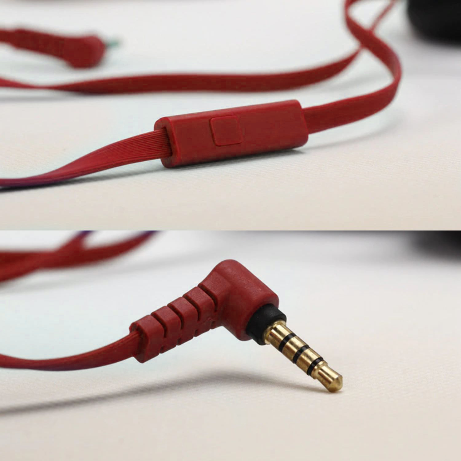 AUDÍFONO EXTRA BASS MICRÓFONO 3.5 MM ESTÉREO ROJO - 4