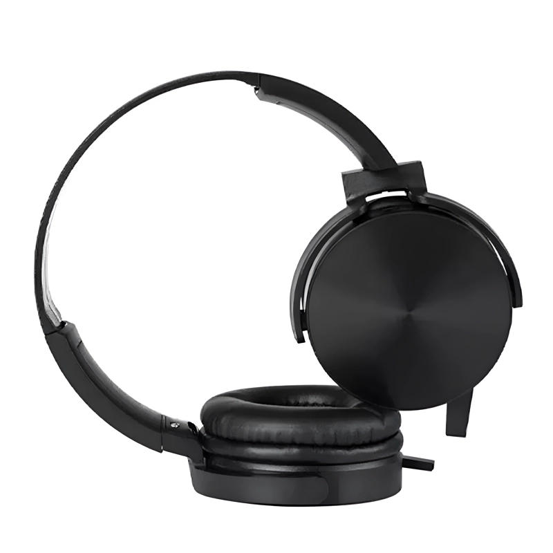 AUDÍFONO EXTRA BASS MICRÓFONO 3.5 MM ESTÉREO NEGRO - 2