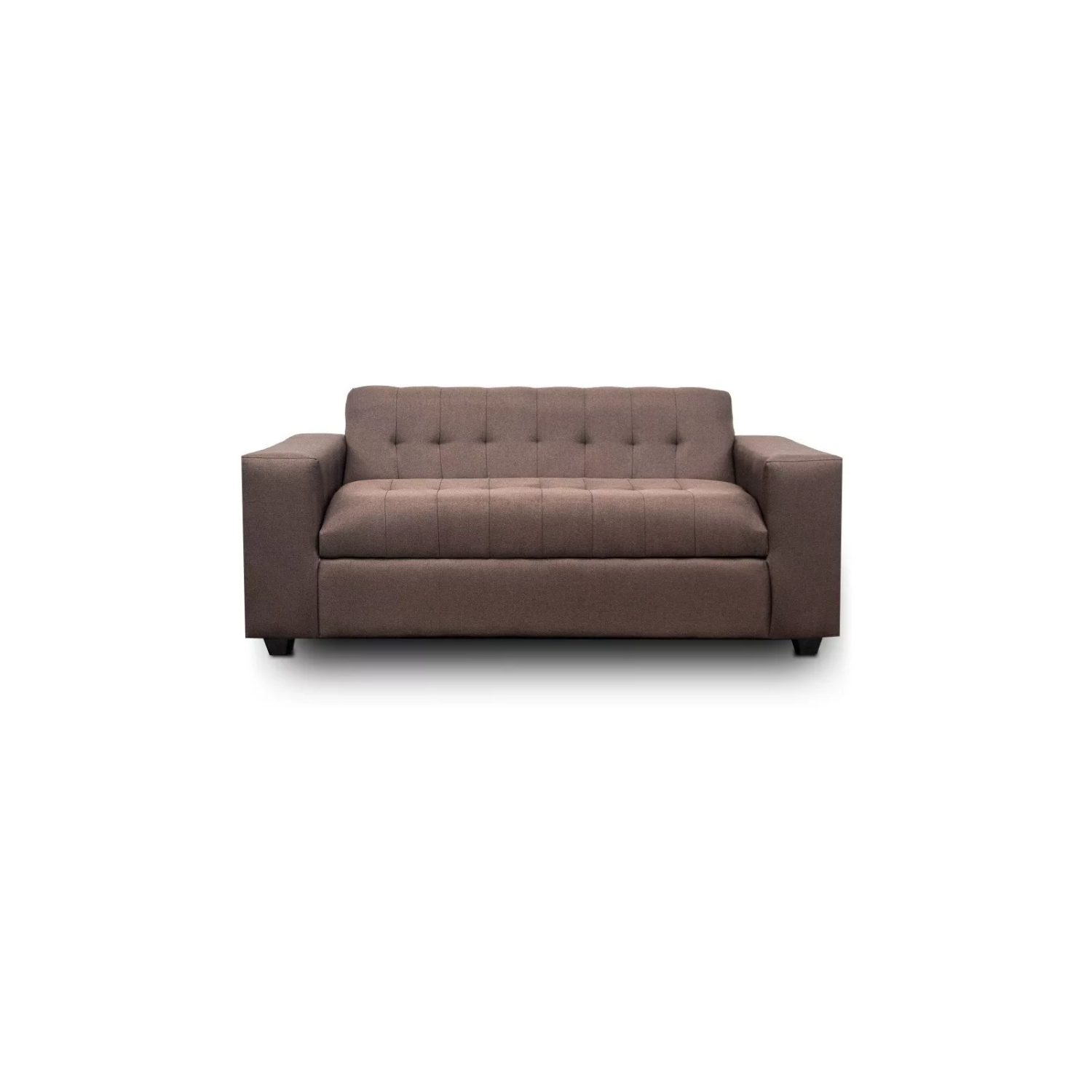 SOFÁ IMPORTCLICK MADERA CARAMELO ENDO 2 CUERPOS LINO 75X75X75 CM - 1