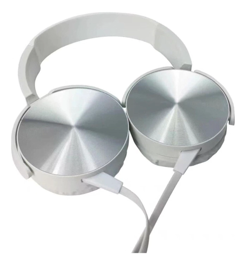 AUDIFONOS EXTRA BASS MICROFONO 3.5 MM PLUG ESTE REO BLANCO - 1