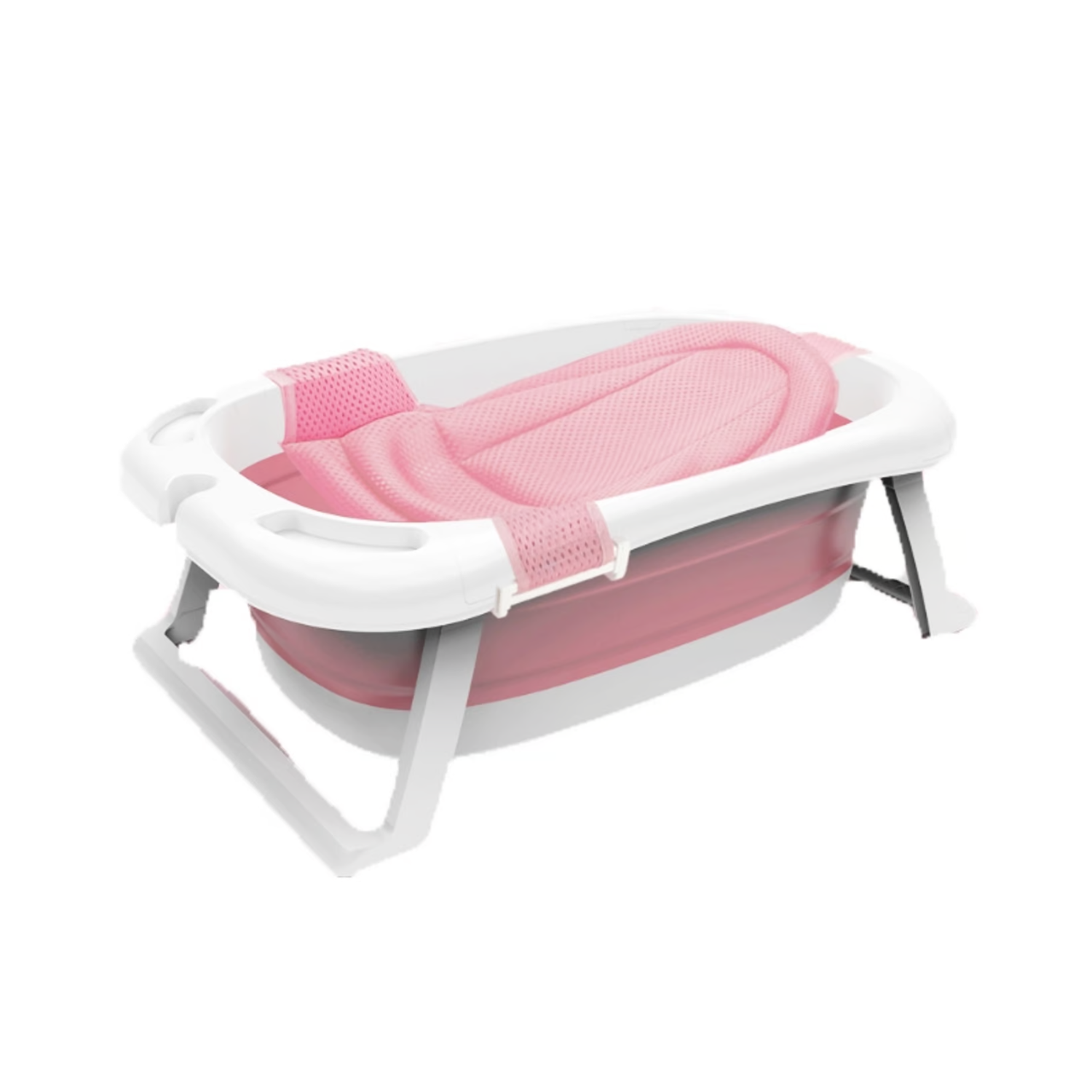 BAÑERA TINA BEBÉ PEGABLE ANTIDESLIZANTE 85X53X25 CM ROSA - 1