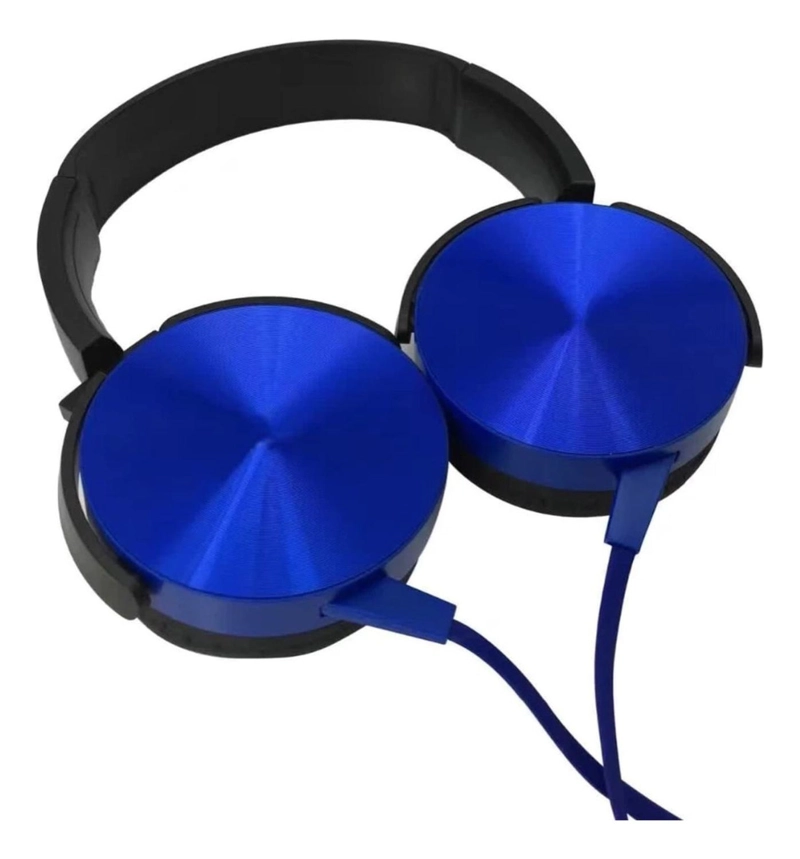 AUDIFONOS EXTRA BASS MICROFONO 3.5 MM PLUG ESTE REO AZUL - 3