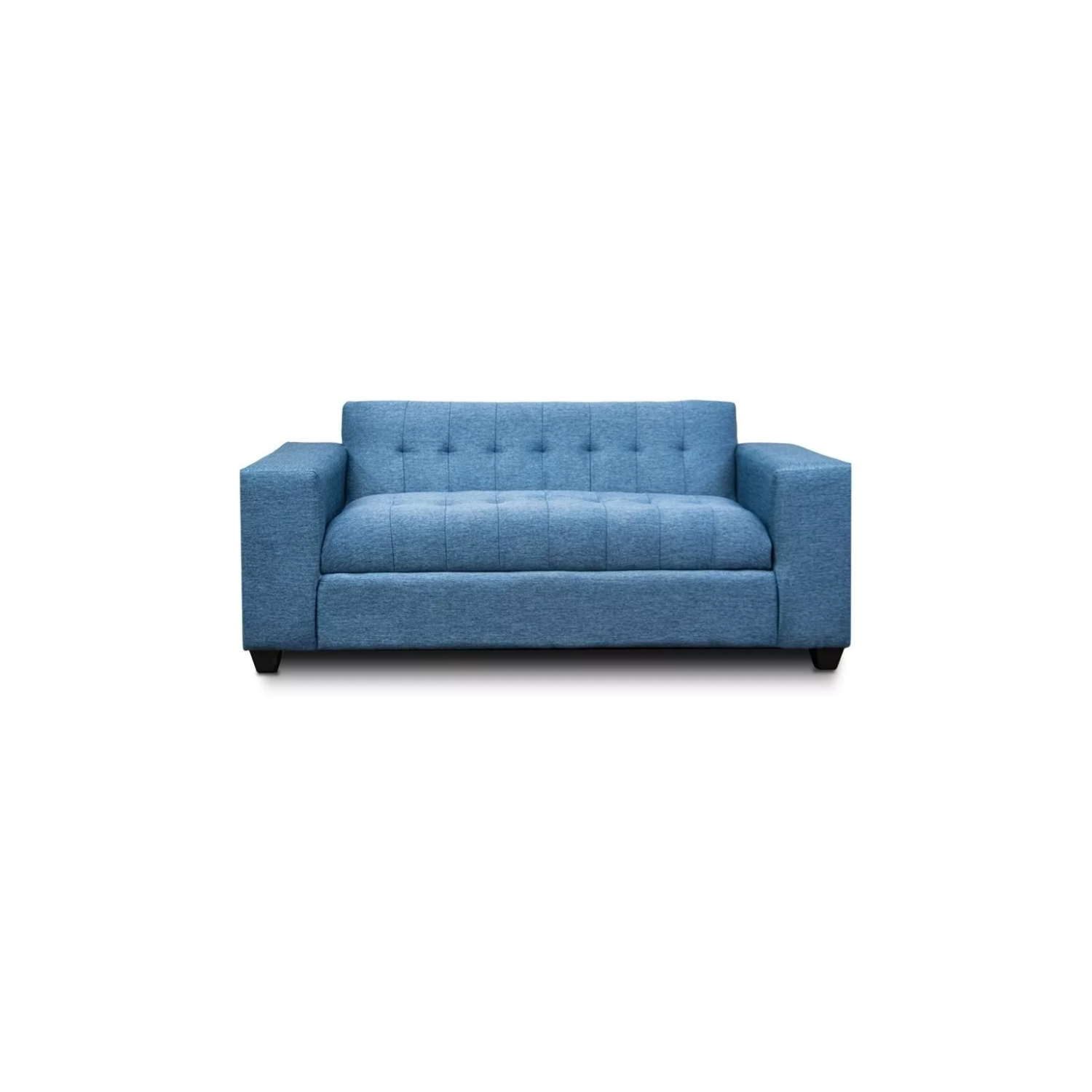 SOFÁ IMPORTCLICK MADERA AZUL ENDO 2 CUERPOS LINO 75X75X75 CM - 1