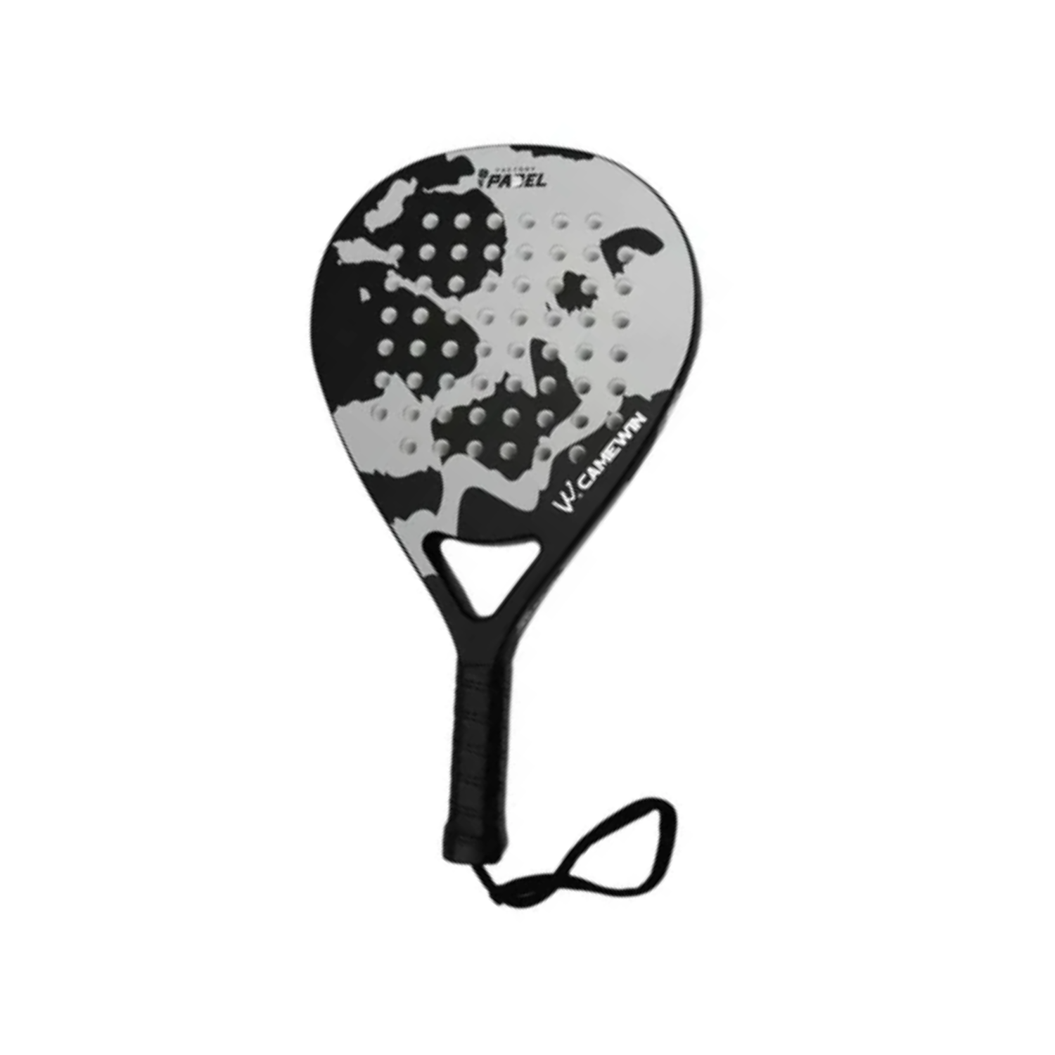 PALA PADEL IMPORTCLICK CARBONO HÍBRIDO 38MM + BOLSO DEPORTE GRIS - 1
